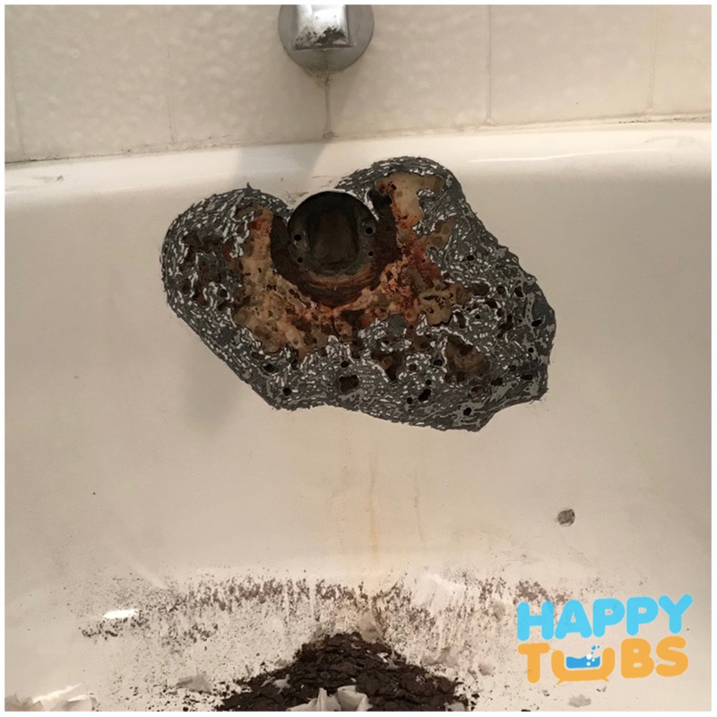 Happy Tubs Bathtub Repair, Bathtub Drain Rust Hole Repair